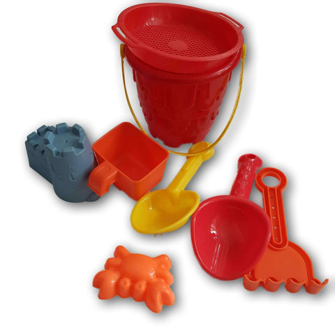 Beach Set (Red Bucket And Accessories0