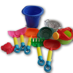 Beach Set (handlesless blue small bucket plus accessories) - Toy Chest Pakistan
