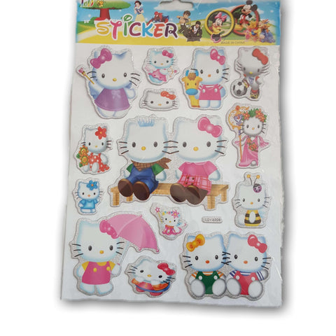Hello Kitty Stickers- Bundle Of 10, Great For Goody Bags