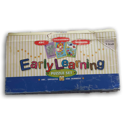 Early Learning Puzzle Set (Alpahbet, Opposites And Numbers)