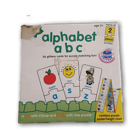Alphabet Abc 2 Pc Puzzle With Poster
