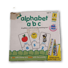 Alphabet ABC 2 pc Puzzle with poster - Toy Chest Pakistan