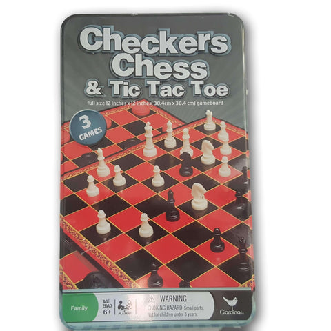 Checkers Chess And Tic Tac Toe