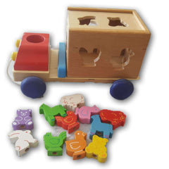 Wooden animal shape sorter - Toy Chest Pakistan