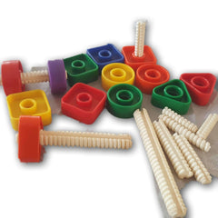 Screw, nuts and bolts small set - Toy Chest Pakistan