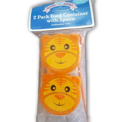 2 pack food containter with spoon- lion - Toy Chest Pakistan
