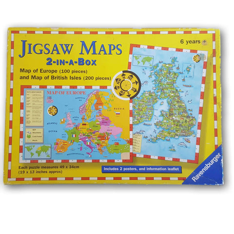 Jigsaw Maps 2-In-1 Box