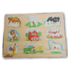 Wooden Puzzle - Farm Animals - Toy Chest Pakistan