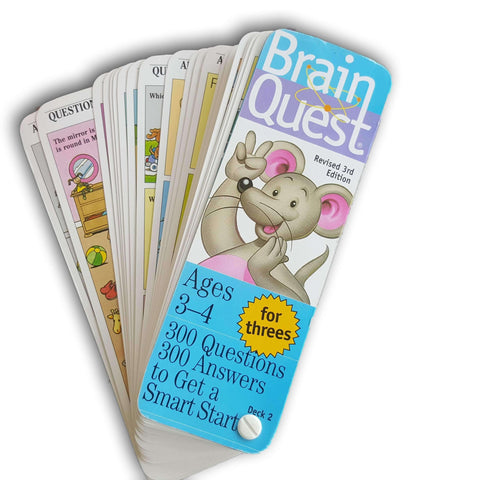 Brain Quest Ages 3 To 4 Deck 2