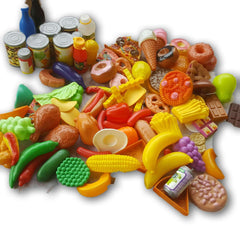 Assorted plastic food pack (large pack) - Toy Chest Pakistan