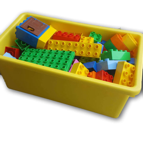 Lego Duplo 100Pc Set With Storage Box (Yellow)