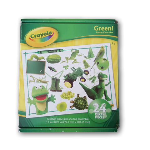 Crayola Green 24 Pc Puzzle