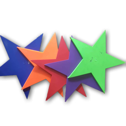 Rubber Vinyl Stars, 6 Inches