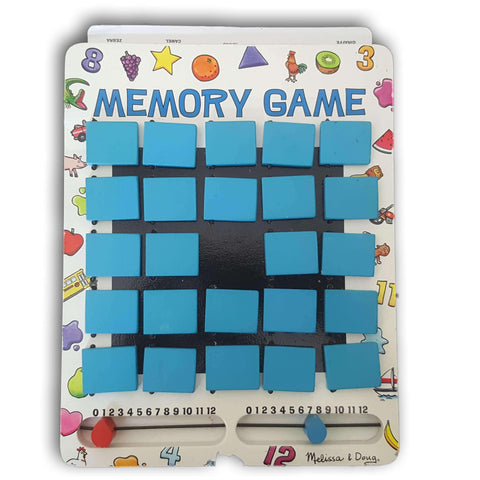 Melissa & Doug Flip To Win Travel Memory Game - Wooden Game Board, 7 Double-Sided Cards