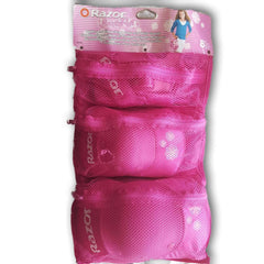 Pink elbow, knee and wrist pad set, age 8 plus - Toy Chest Pakistan