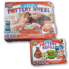 Pottery Wheel and Refill (no accessories), 3 refills) - Toy Chest Pakistan