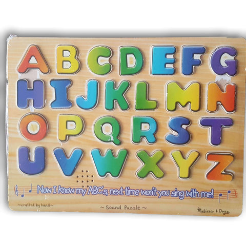 Melissa & doug sales alphabet sound puzzle