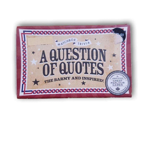 A Question Of Quotes
