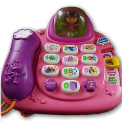 Vtech Dora The Explorer Dial & Learn Phone - Toy Chest Pakistan