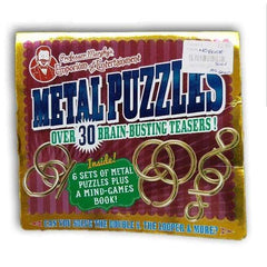 Metal Puzzles- over 30 brain busting teaser - Toy Chest Pakistan