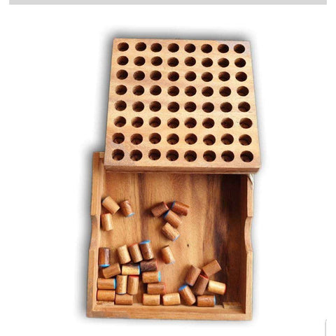 Wooden checkers
