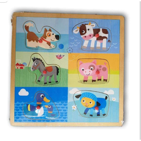 Inset Farm Animal Wooden Puzzle