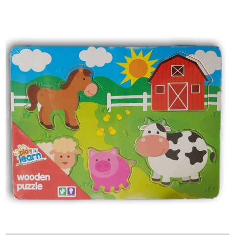 Play And Learn Wooden Animal Puzzle
