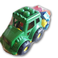 Megabloks green Jeep with 15 blocks - Toy Chest Pakistan