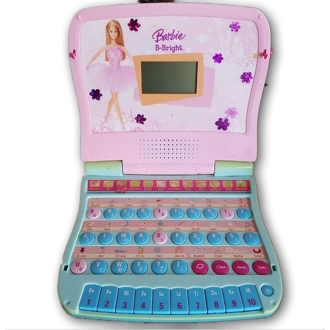 Toy barbie online laptop