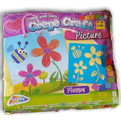 Crepe Craft Picture Flowers