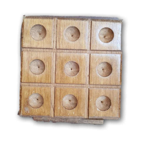 Travel Wood And Marble Tic Tac Toe