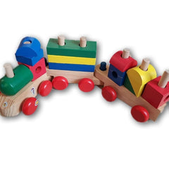 Stack and Build Wooden train - Toy Chest Pakistan