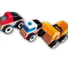 Wooden, Stack and Build Cars - Toy Chest Pakistan