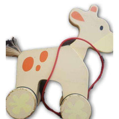 Pull Along Girafe, Wooedn - Toy Chest Pakistan
