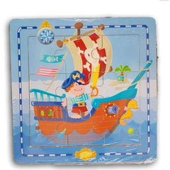 Pirate Wooden Puzzle - Toy Chest Pakistan