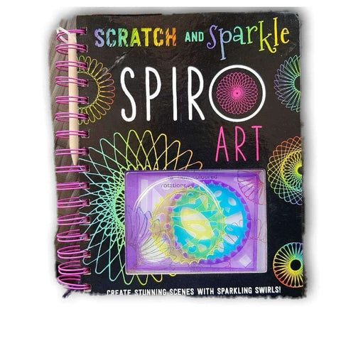 Scratch and Sparkle Spiral Art