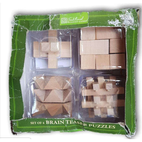 Wooden brain teasers