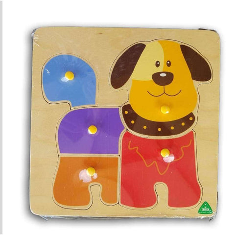 Wooden dog puzzle