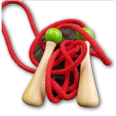 Skipping Rope, Green Wooden Handles - Toy Chest Pakistan