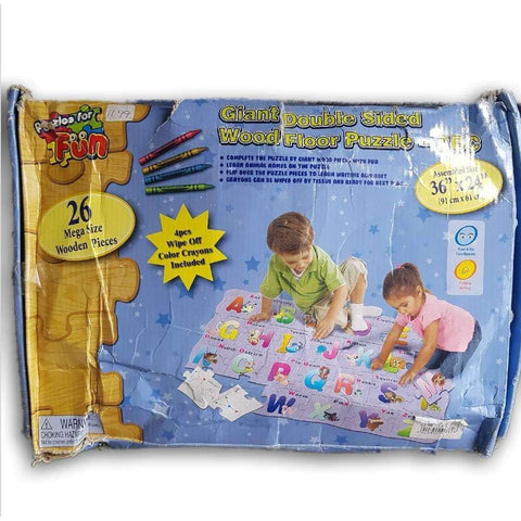 Giant Double Sided Wood Floor Abc Puzzle