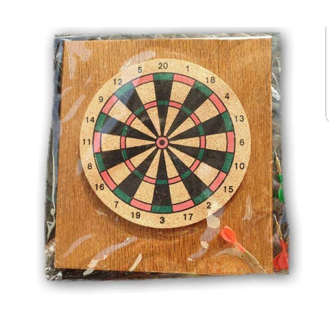 Travel size wooden dart set