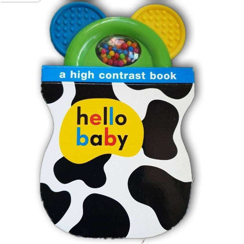 Hello Baby, black and white book, high contrast