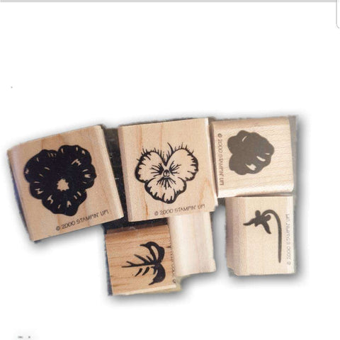 Stamps set, woodenx