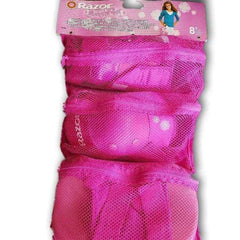 Knee, wrist and elbow pad set, ages 8 plus (pink) - Toy Chest Pakistan