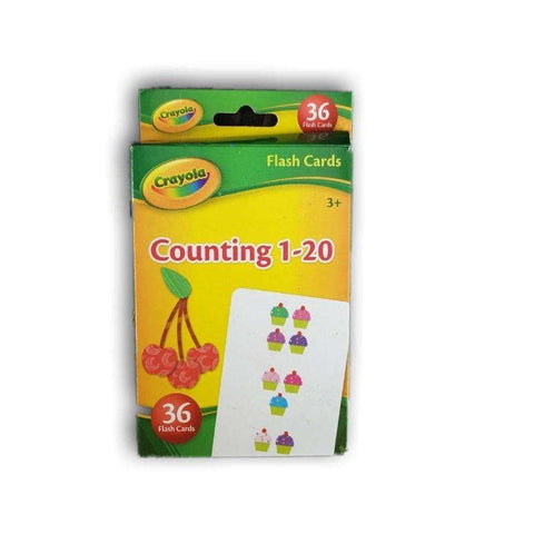 Crayola Counting 1- 20 flashcards