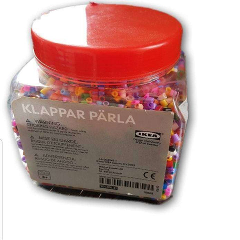 Ikea pearler beads jar