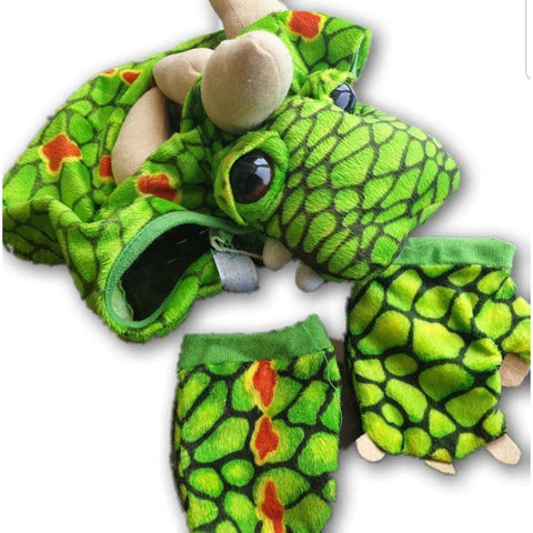 Dragon Head Gear And Mittens