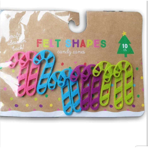 Felt Shapes Candy Cane