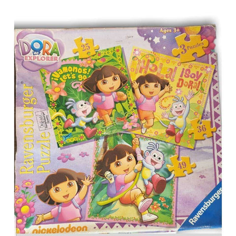 Dora the Explorer, 3 puzzle set