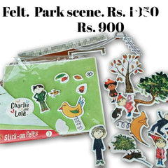 Charlie and Lola Felt Park Scene - Toy Chest Pakistan